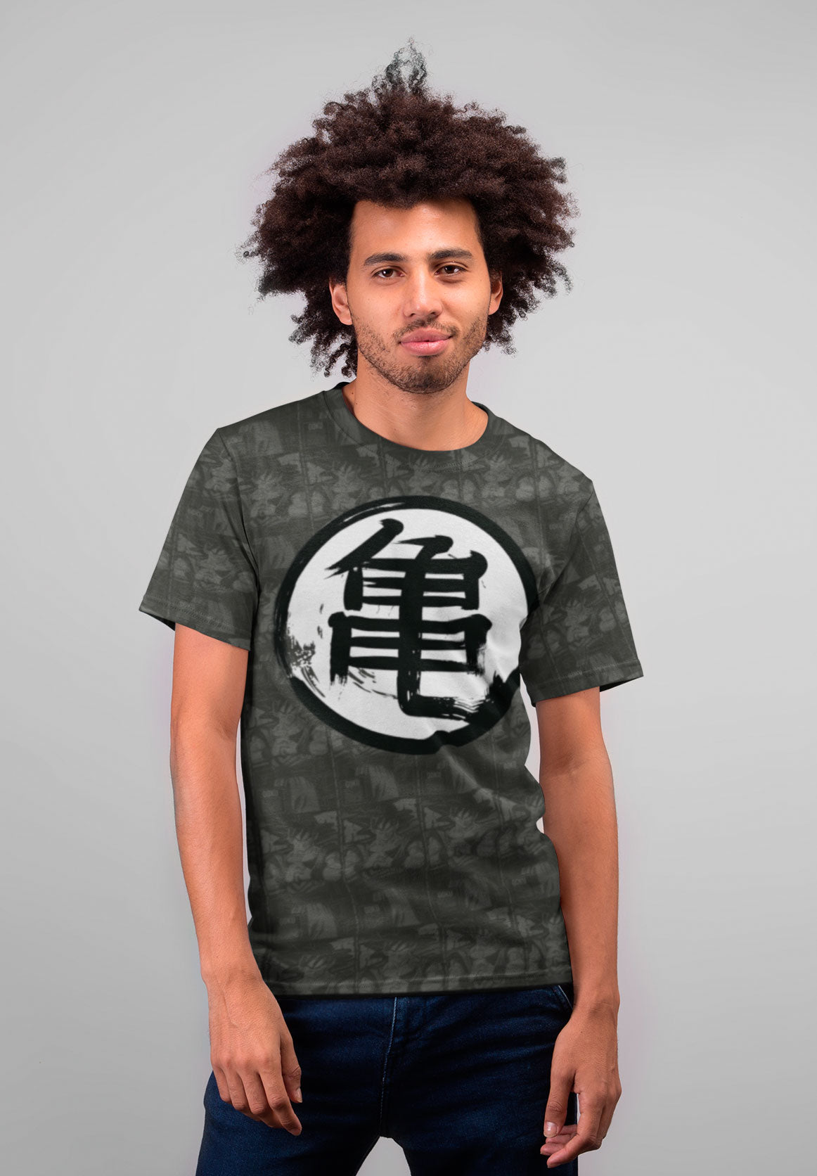 Camiseta Kanji Kame Tortuga Gris
