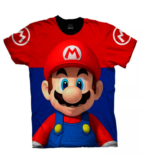 Camiseta Mario Bros Face