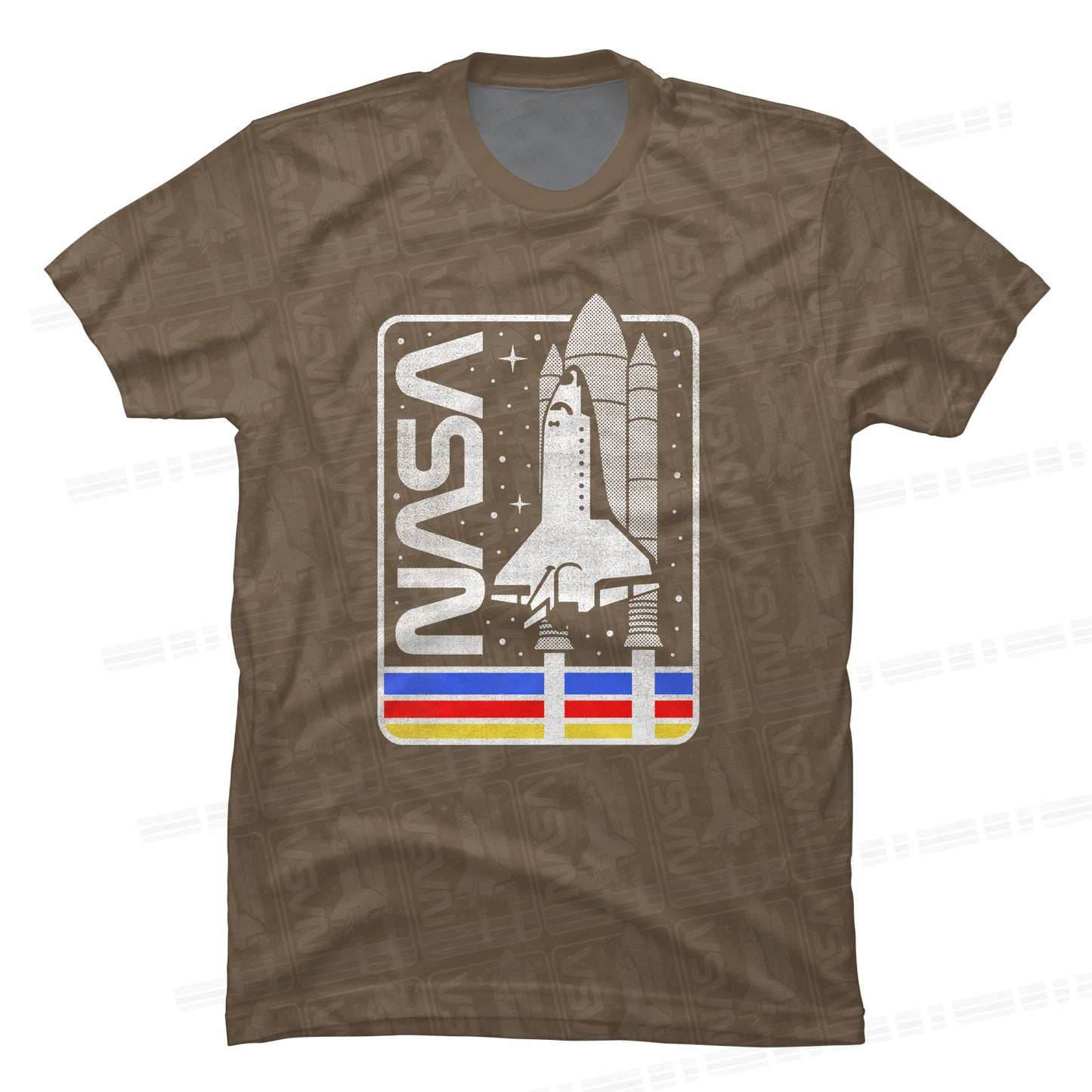 Camiseta Transbordador Espacial NASA Marrón