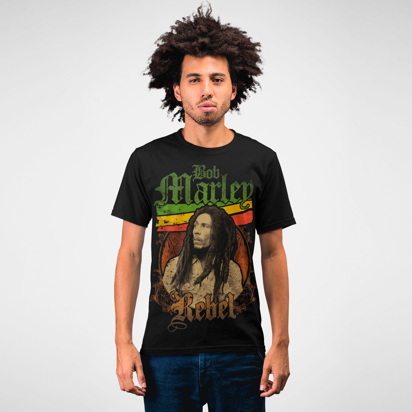 Camiseta Bob Marley Rebel