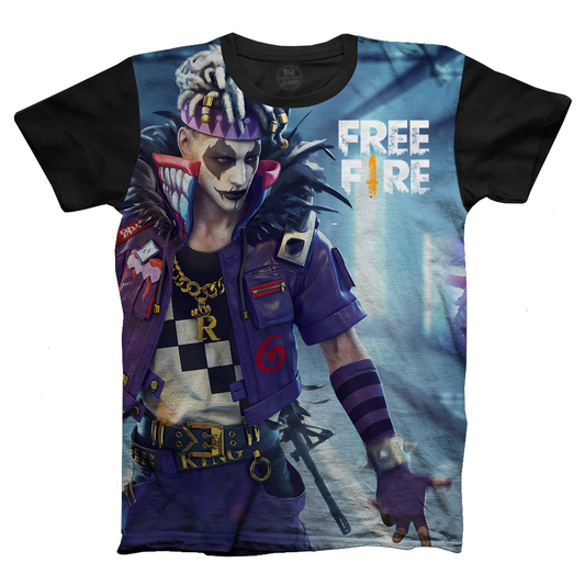 Camiseta Free Fire Joker Evolution