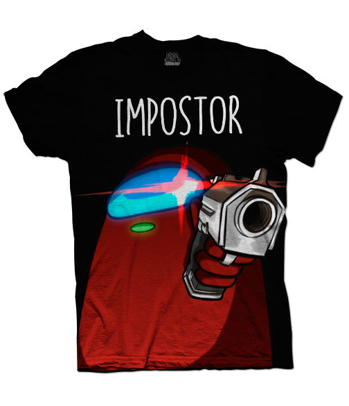 Camiseta Among Us Impostor Pistola lacamiseta