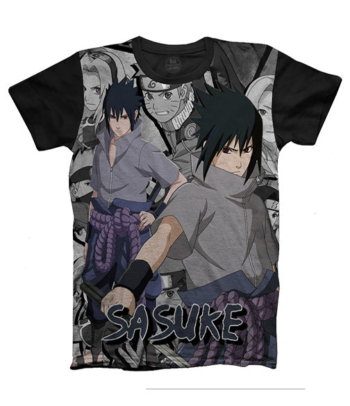 Camiseta Naruto Sasuke Anime