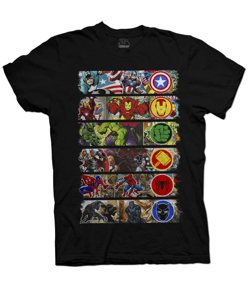 Camiseta Avengers Marvel Logos