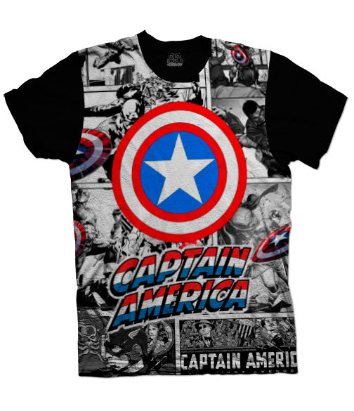 Camiseta Capitán América Marvel Comics