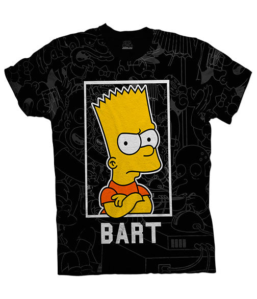 Camiseta Los Simpson Bart Black