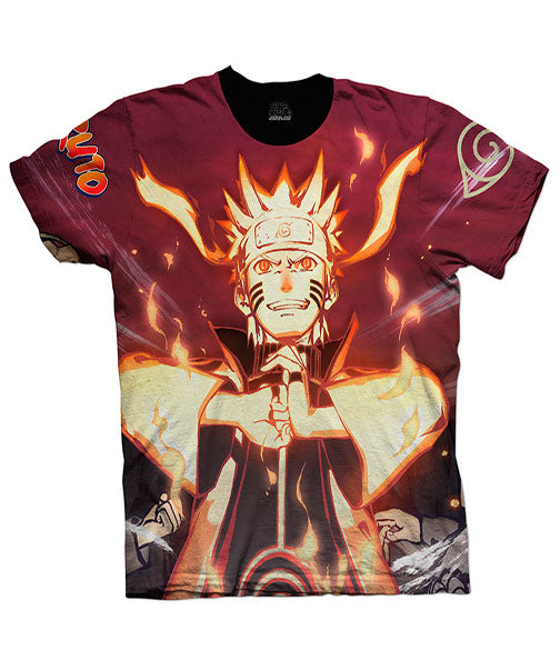 Camiseta Naruto Anime Modo Kiubi