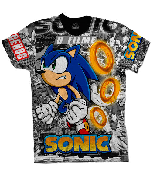 Camiseta Sonic Aros Gold