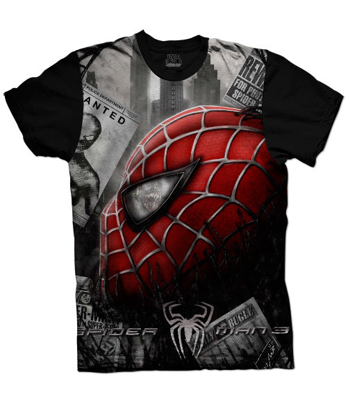 Camiseta Spiderman Marvel Face Comics