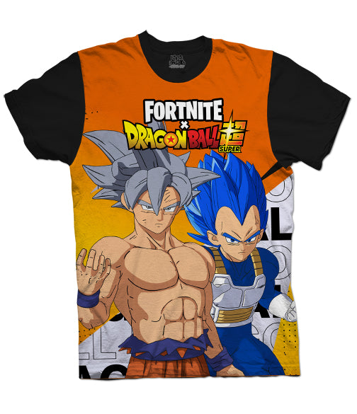 Camiseta Fortnite Dragon Ball Z Super Goku Vegeta