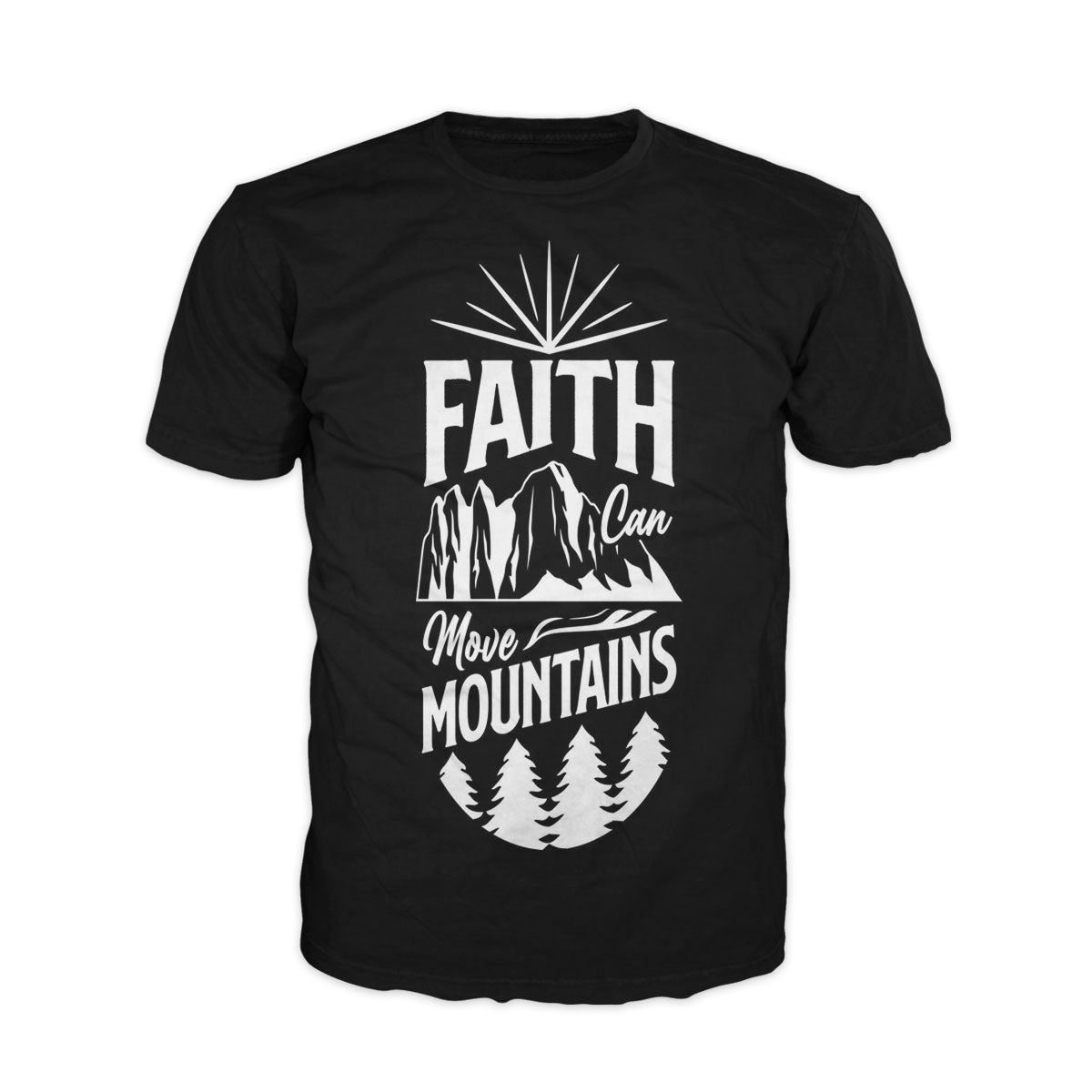 Camiseta  Cristiana  La  Fé Mueve Montañas