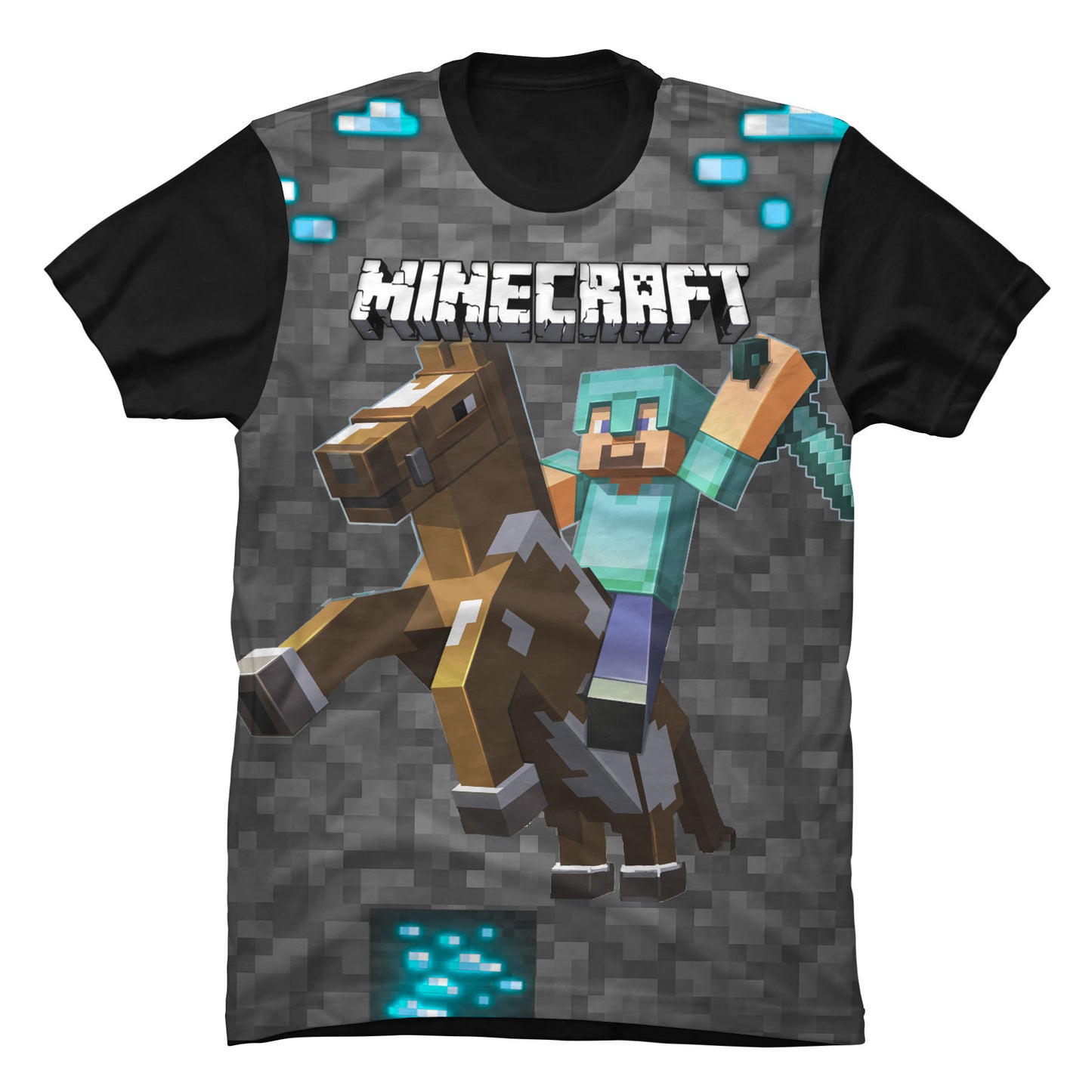 Camiseta Minecraft Espada a Caballo