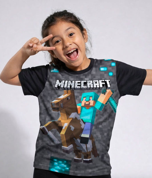 Camiseta Minecraft Espada a Caballo