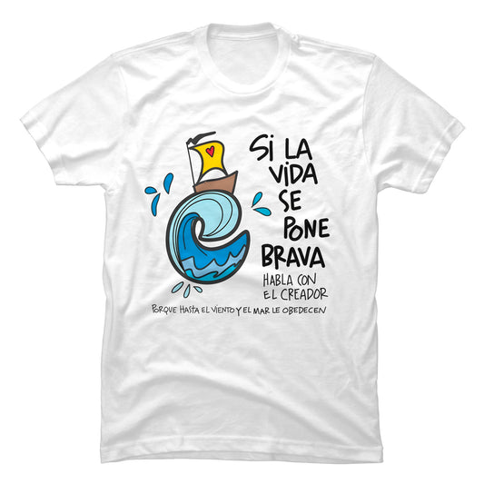 Camiseta Cristiana Habla Con El Creador