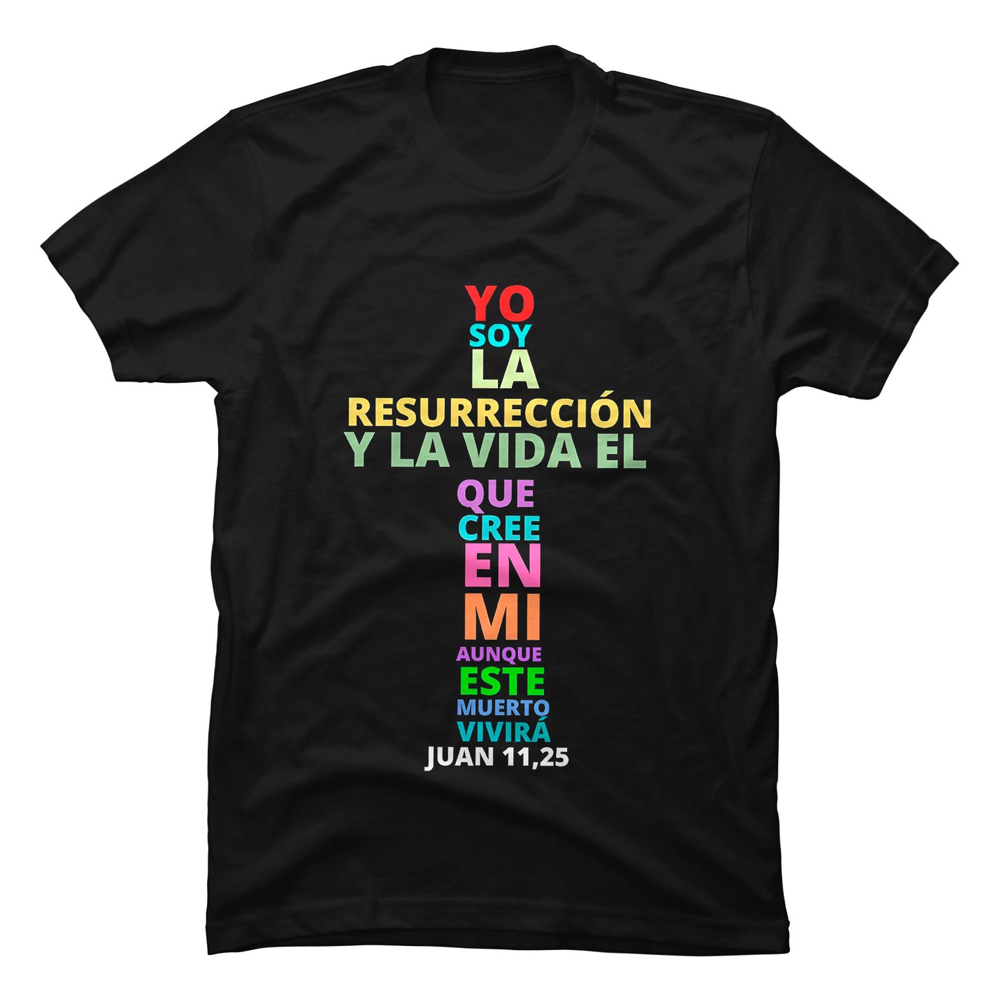 Camiseta Cristiana Jesús Resurrección y Vida