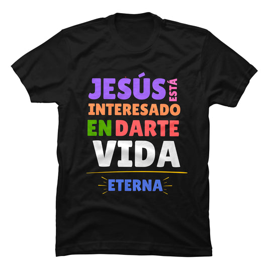 Camiseta Cristiana Jesús Vida Eterna
