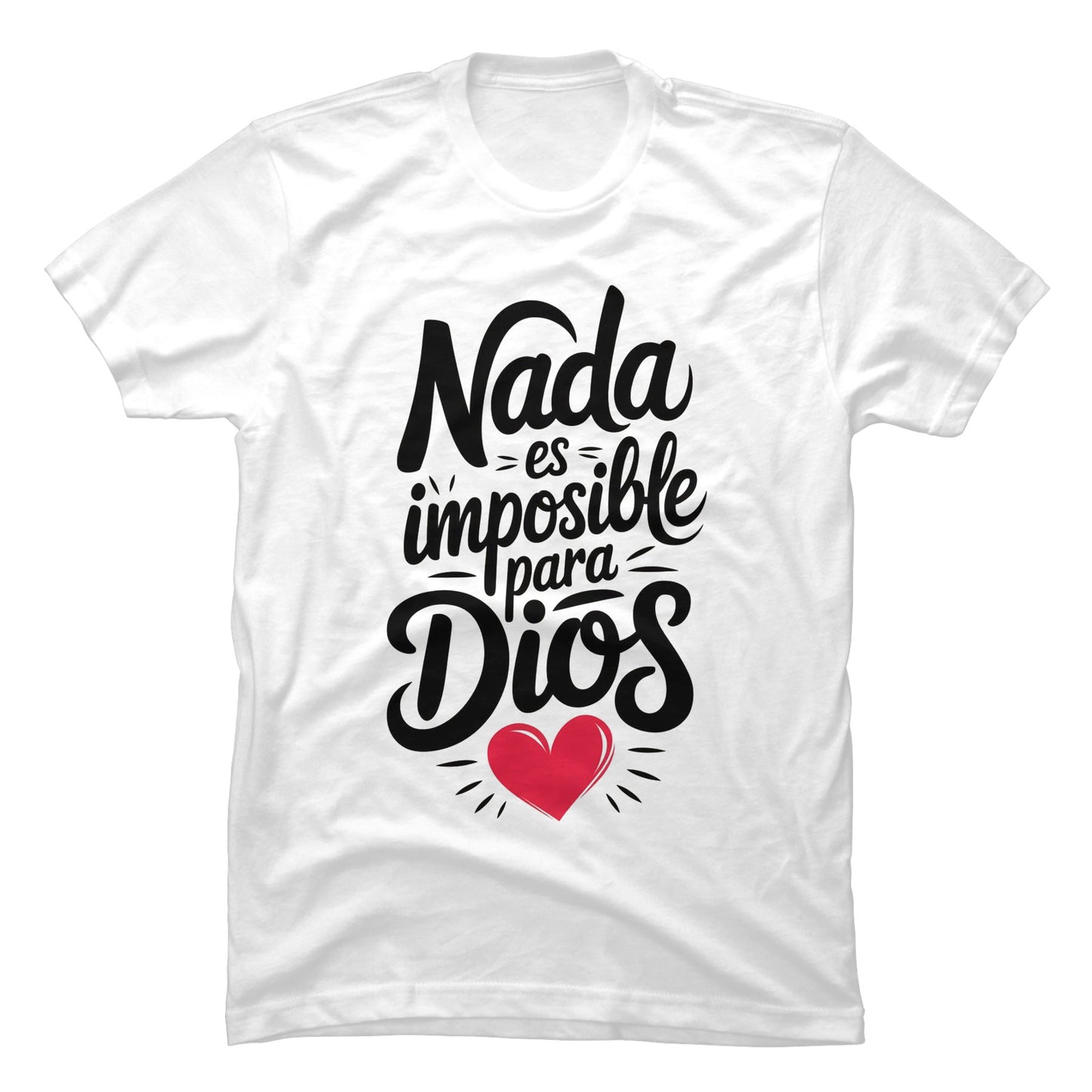 Camiseta Cristiana Nada es Imposible para Dios