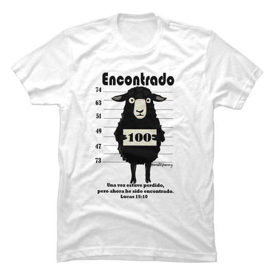 Camiseta Cristiana La Oveja Encontrada