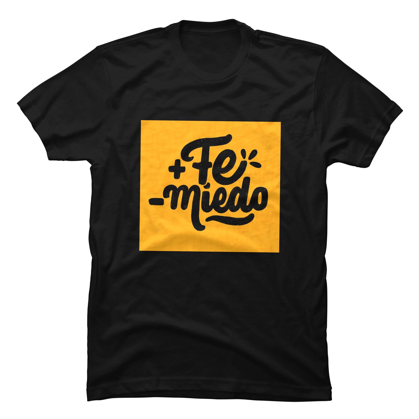 Camiseta Cristiana Más Fe Menos Miedo