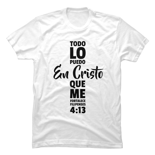 Camiseta  Cristiana Todo lo Puedo en Cristo