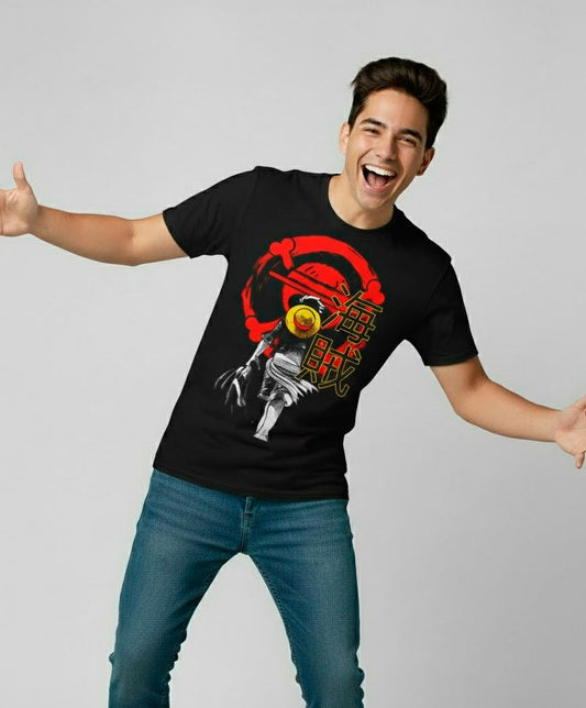 Camiseta One Piece Luffy Letras