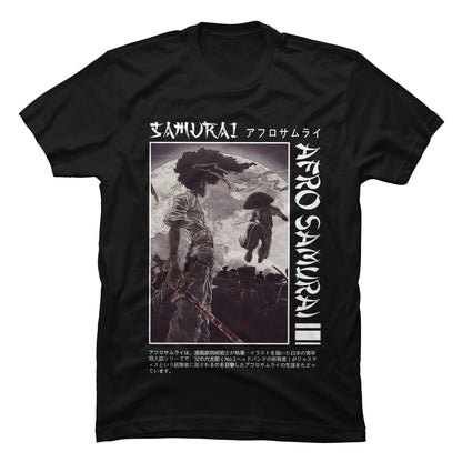 Camiseta Afro Samurai Anime Clásico