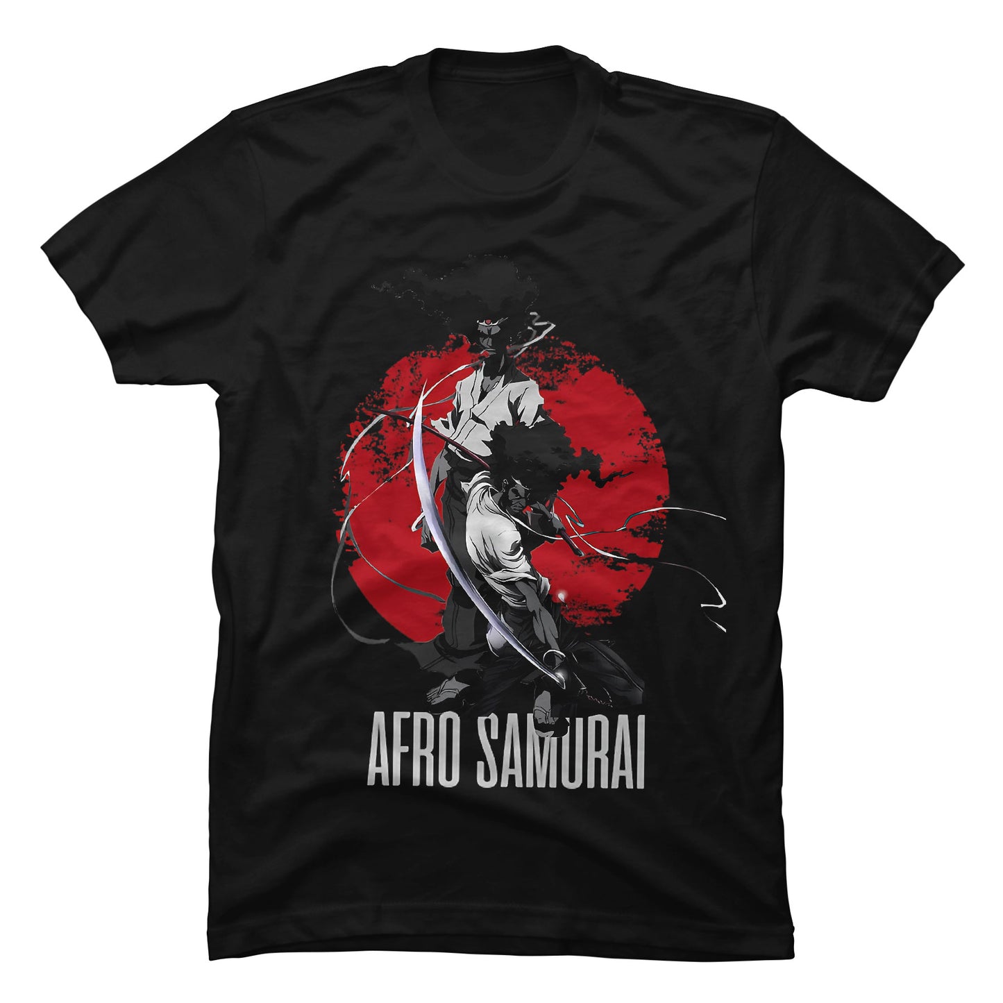 Camiseta Afro Samurai Anime Moon Red