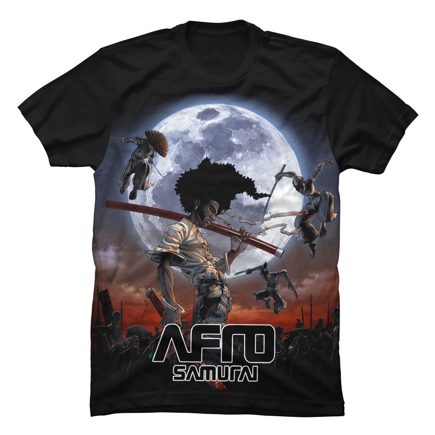 Camiseta Afro Samurai Anime Luna