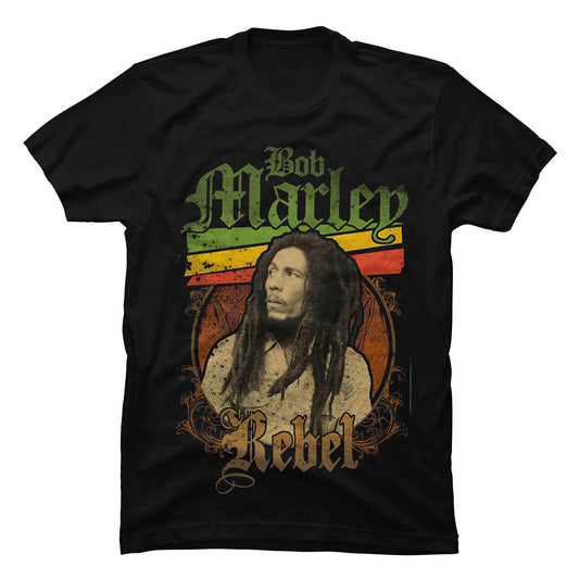 Camiseta Bob Marley Rebel