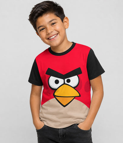 Camiseta Pajaro Rojo Angry Birds
