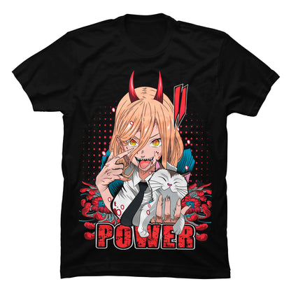 Camiseta Chainsaw Man Power Nyako