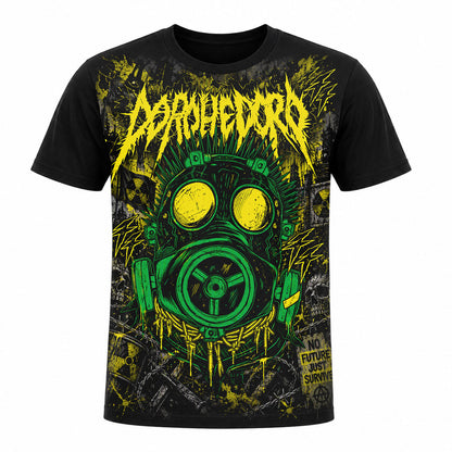 Camiseta en Tela Premium de 180grs con ilustración de la Camiseta Dorohedoro Máscara de Gas.