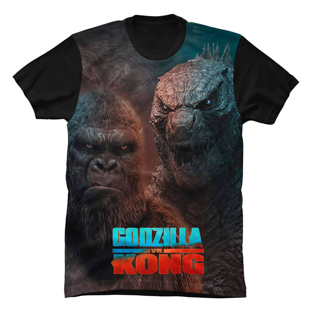 Camiseta en Tela Premium de 180grs con ilustración de la Camiseta Godzilla vs. Kong.