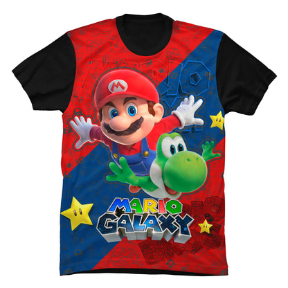 Camiseta Super Mario Galaxy y Yoshi