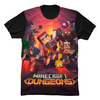 Primer plano del diseño de alta definición inspirado en las mazmorras de Minecraft, resistente a lavados frecuentes