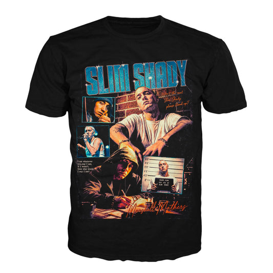 Camiseta en Tela Premium de 180grs con ilustración de la Camiseta Eminem Slim Shady.