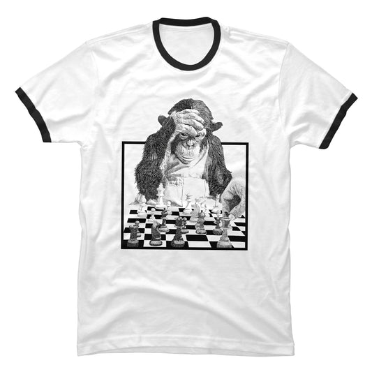 Camiseta Mono Ajedrez