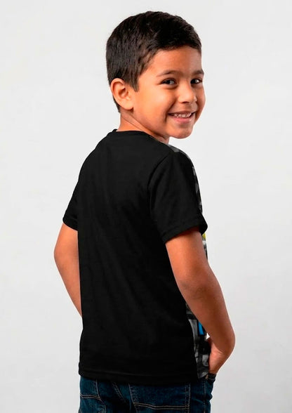 Camiseta de Roblox con cuello redondo en rib de algodón y tela suave que no genera calor