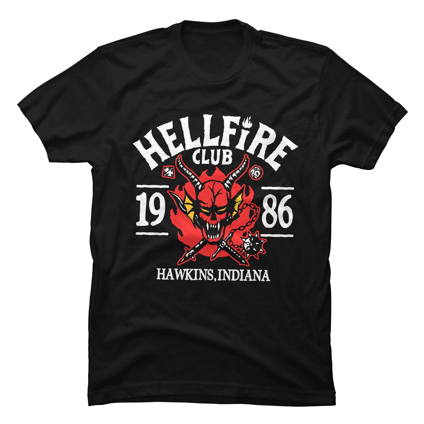 Camiseta Stranger Things Hellfire 1986