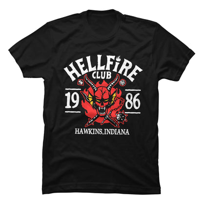 Camiseta Stranger Things Hellfire 1986