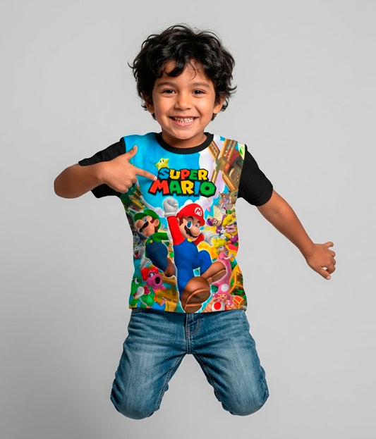 Camiseta Super Mario y Sus Amigos
