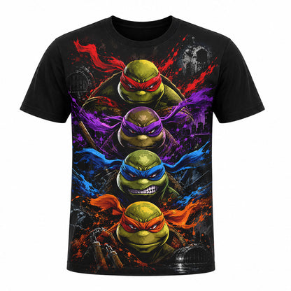 Camiseta en Tela Premium de 180grs con ilustración de la Camiseta Las Tortugas Ninja Mutantes.