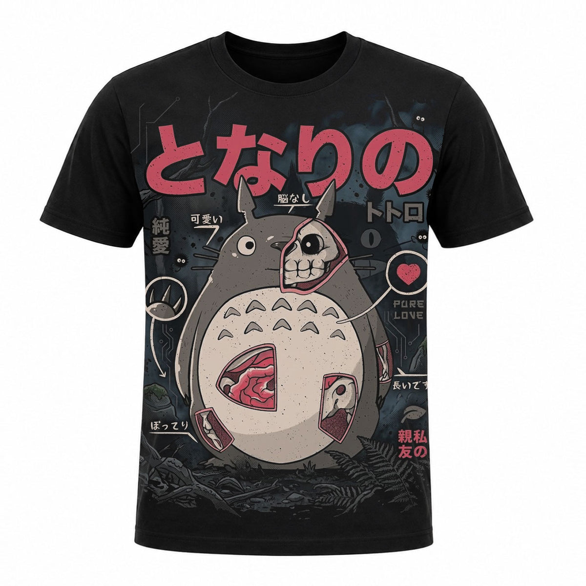 Camiseta Mi Vecino Totoro Anatomy
