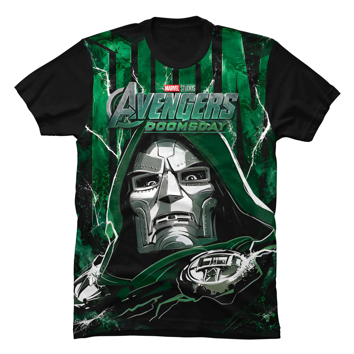 Camiseta en Tela Premium de 180grs con ilustración de la Camiseta Avengers 5 Los Vengadores Doomsday.