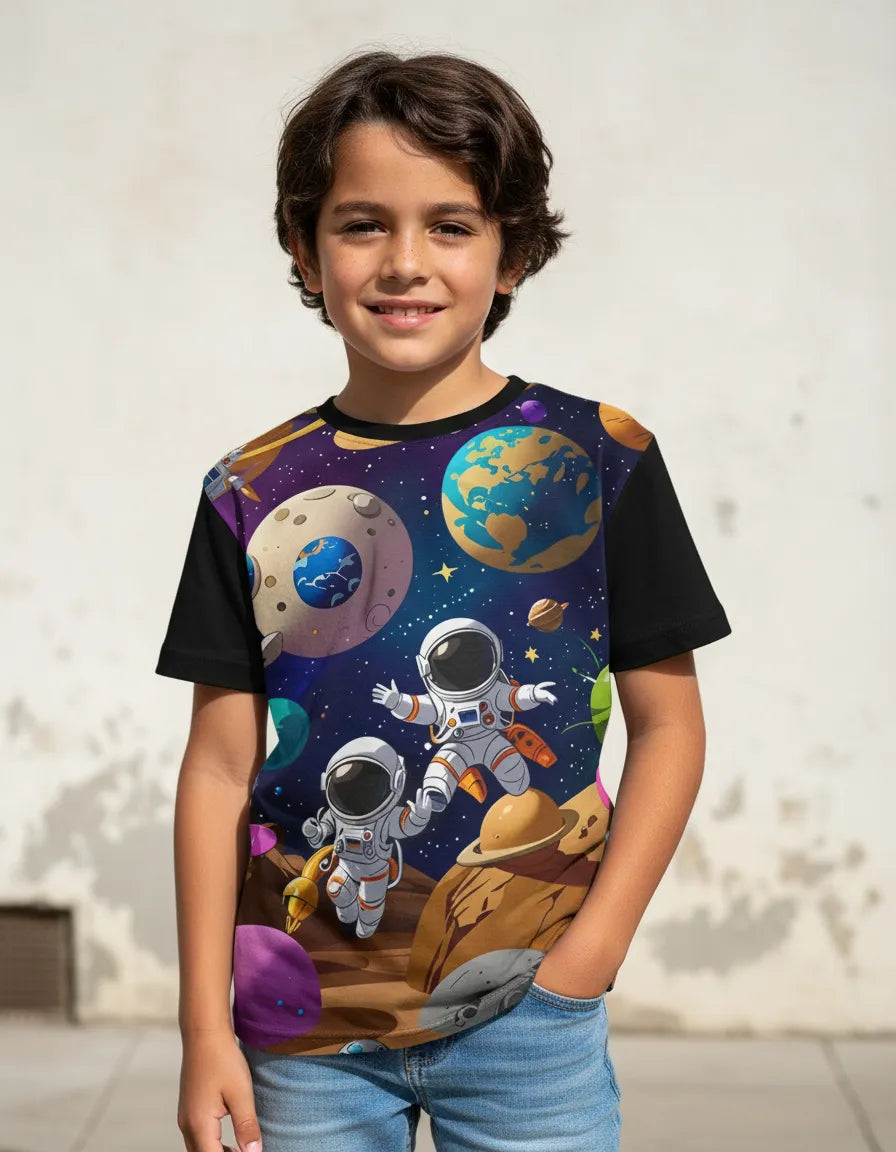 Camiseta Astronautas Planetas