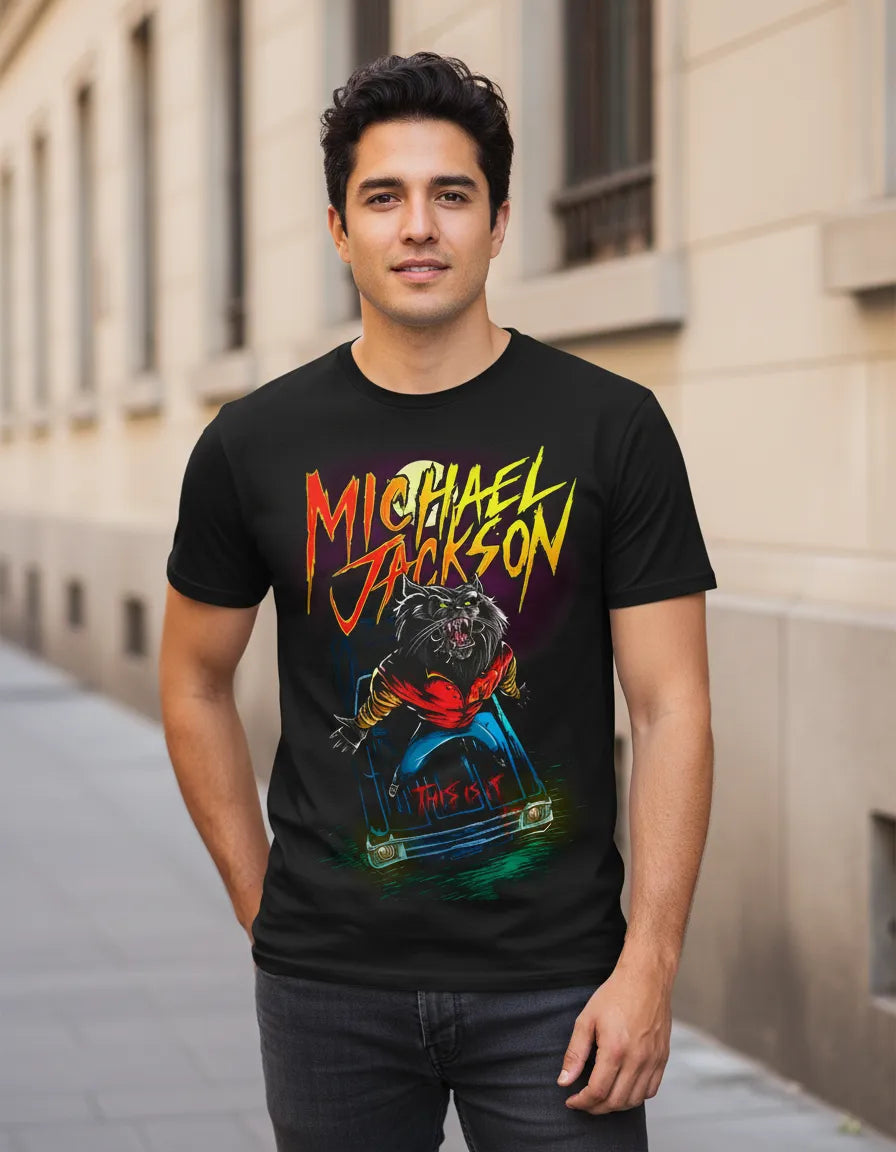 Camiseta Michael Jackson Thriller Lobo