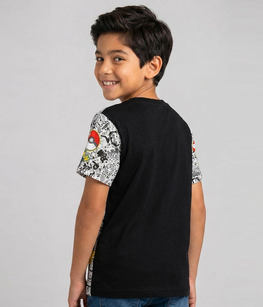 Camiseta Pokemon Pikachu Ash