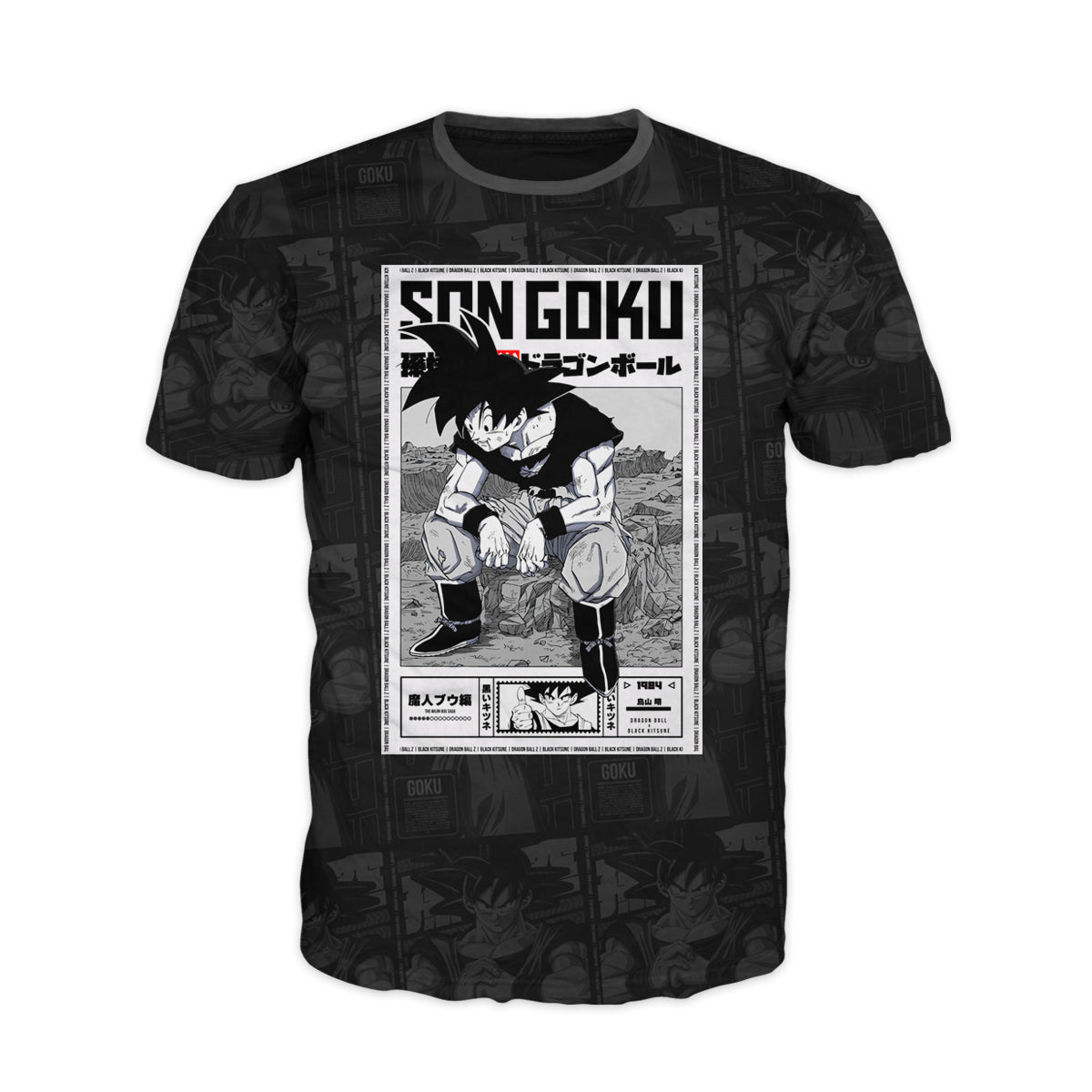 Camiseta Dragon Ball guku  Anime moda