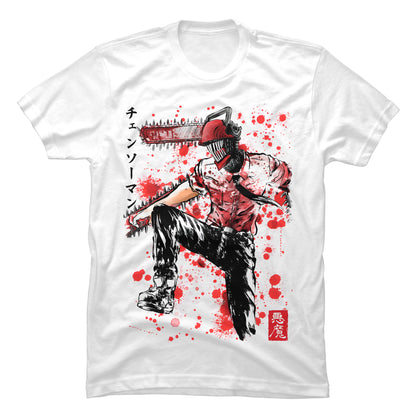 Camiseta Chainsaw Man Denji Paint