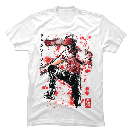 Camiseta Chainsaw Man Denji Paint